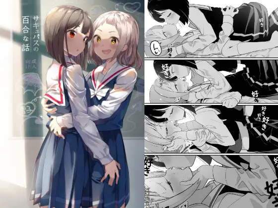 ハウス栽培もち　サキュバスの百合な話　タイトル画像